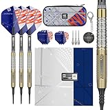 Target Darts Raymond Van Barneveld Chrono Softdarts, 95% Tungsten Dart Set, 20G | Enthält Dart Case Takoma Wallet & Prfi Dart Zubehör, Pixel Softdartspitzen, Softdarts E-Dart